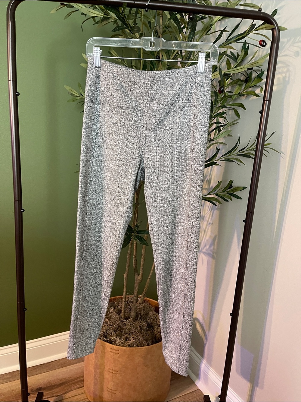 Kyodan Silver Metallic Leggings
